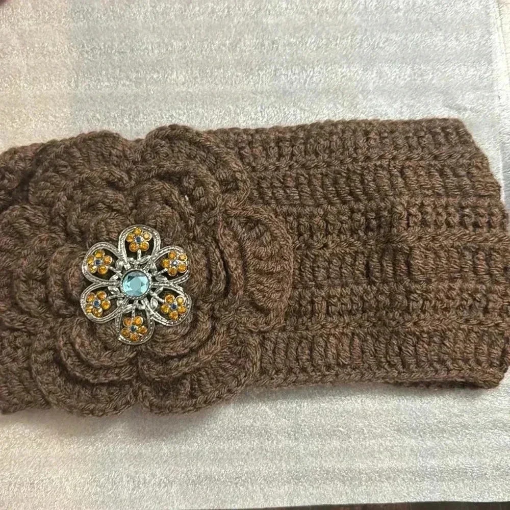KNITTED HEAD BAND & NECK WARMER
-HAND MADE - Picture 2 of 4